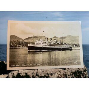 Vtg Transportation Prince Robert Ketchikan Alaska Steamship RPPC S 356 Postcard